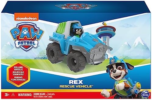 Paw Patrol, Ryder’s Rescue ATV Vehicle with Collectible Figure, for Kids Aged 3 and up