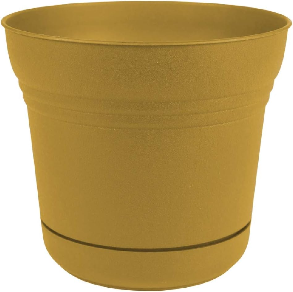 Bloem Saturn Planter with Saucer, 10", Calypso (SP1027)