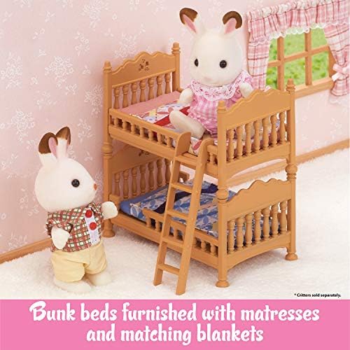 Calico Critters - Children's Bedroom Set - Dollhouse Furniture Sets | Decorate the kids' room with beds and desk-to-toy details - a cozy setup for