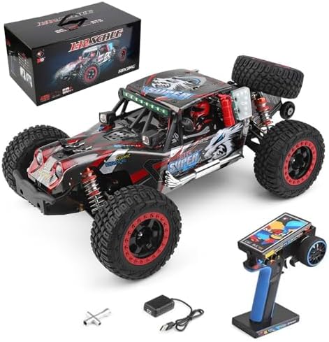 GoolRC WLtoys 124028 Brushless Fast RC Cars, 1:12 Scale 60KM/H High Speed Remote Control Car