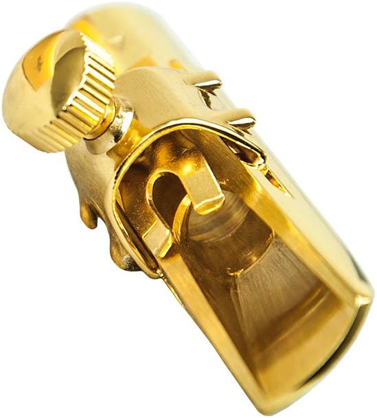 Paititi Professional Gold Plated Alto Saxophone Metal Mouthpiece #6