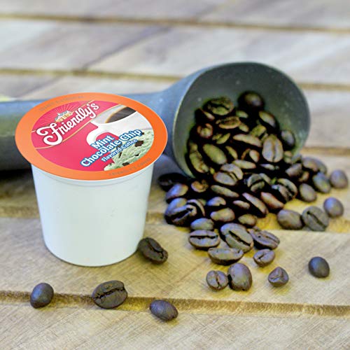 friendly's Flavored Ice Cream Coffee Pods, Compatible with Keurig K Cup Brewers (Mint Chocolate Chip, 12 Count)