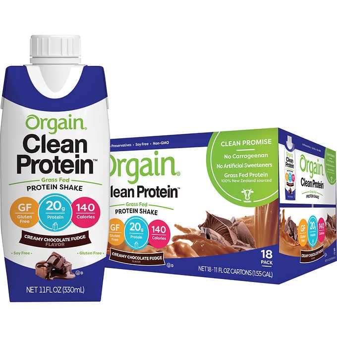 ORGAIN Organic Creamy Chocolate Fudge Drink, 11 FZ