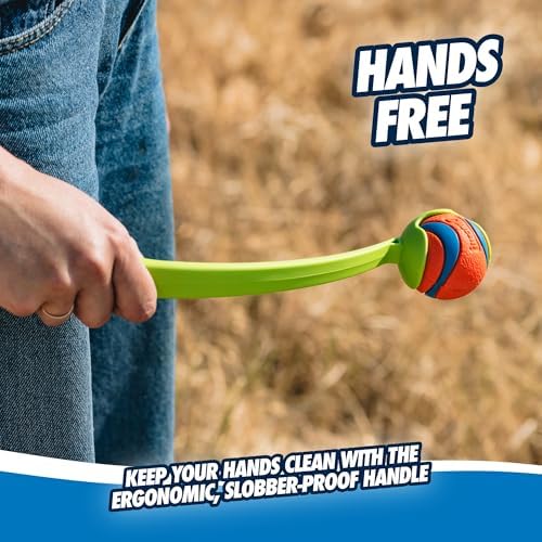 Chuckit! Sport 14S Ball Launcher for Small Dogs, 14-Inch Manual Thrower with 2-Inch Ball, Fits Dogs up to 20 lbs