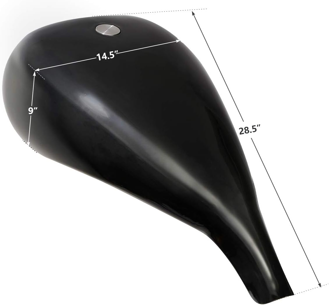 SLMOTO 3.4 Gallon Motorcycle Gas Tank W/Cap Fit For Honda Rebel 250 CMX250