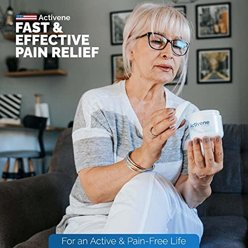 Activene Pain Relief Cream - Anti-Inflammatory Formulation | Made in USA, Non-Greasy, Fast-Absorbing, Chosen for Muscle, Arthritis and Joint Pain