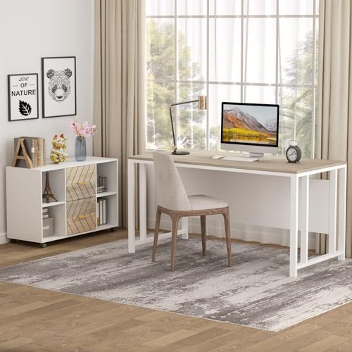 Tribesigns 2 Drawer File Cabinet, Large Mobile Lateral Filing Cabinet for Letter Size