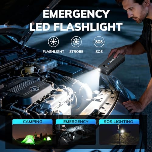 K15 Jump Starter for up to 8.0L Gas or 6.0L Diesel Engines | 2500 Amp 12V Car Battery Jump Starter