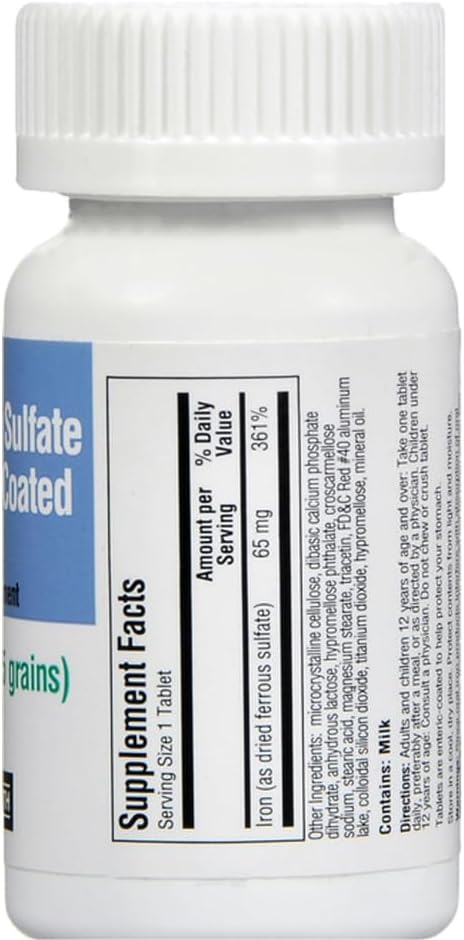Upsher-Smith Ferrous Sulfate 325 mg - 100 Tablets, Pack of 3