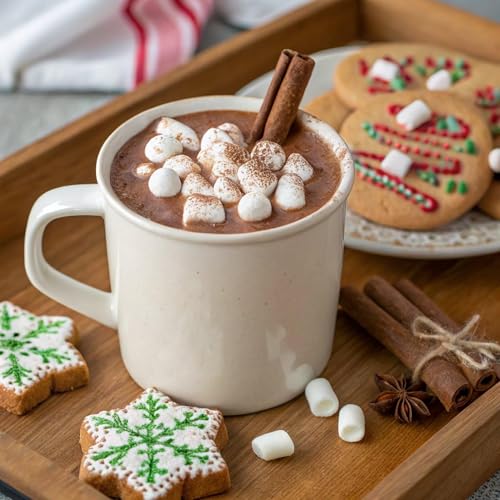 Caffe D'Vita Sugar Free Hot Cocoa Mix, Gluten Free - 10 Oz Can | Hot Chocolate Mix, Low Fat, No Cholesterol, No Hydrogenated Oils or Trans Fat, Kosher, Cocoa Bulk