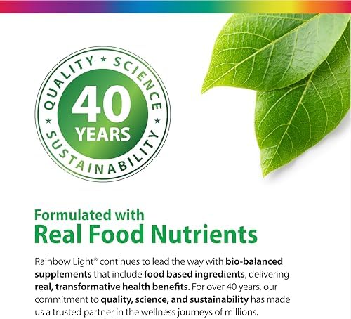 Rainbow Light Calcium Citrate Mini Tablets + | 120 Count | Superior Calcium Absorption | Vegan D3