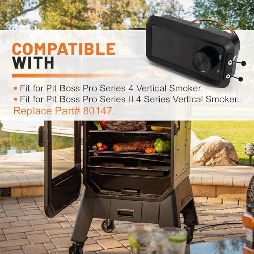 Upgrade Digital PID WiFi Control Board 80147 Compatible with Pit Boss Pro Series 4 & Pro Series II 4-Series Vertical Wood Pellet Smoker -Replacement PBV4PS2 Model | 5-in-1 Cooking