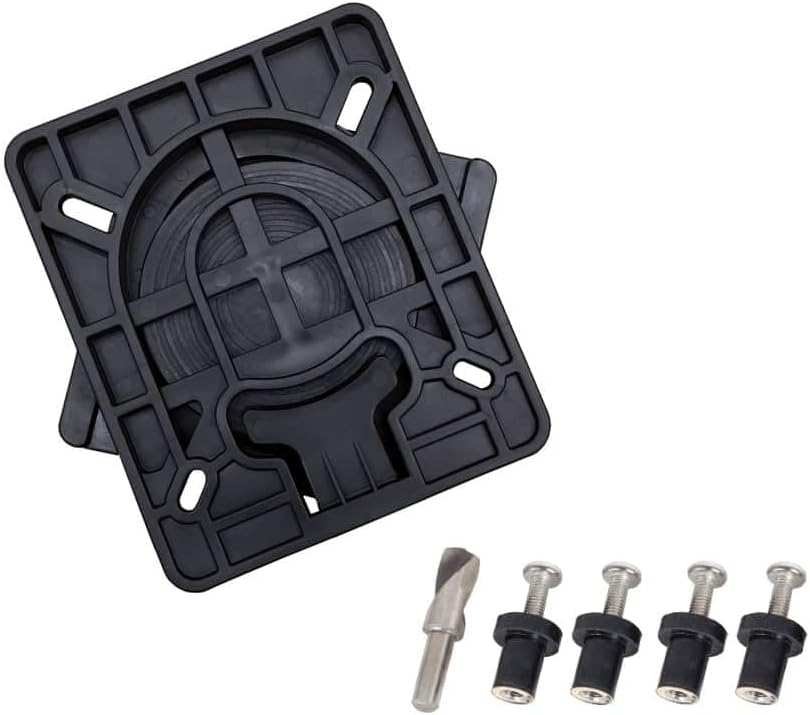Oceansouth Titan Boat Seat Swivel Complete Kit | Quick Disconnect 360° Marine Seat Swivel for Aluminum Bench Boats