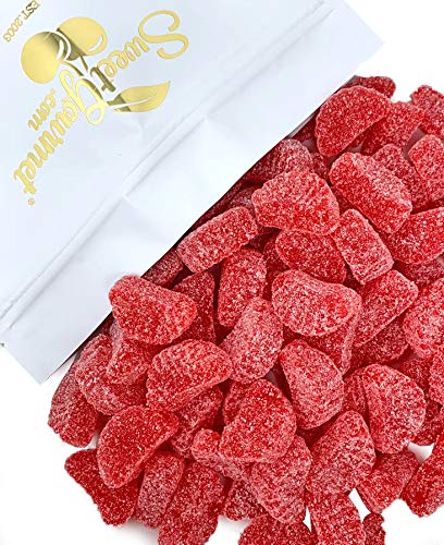 SweetGourmet Cherry Fruit Slices Sugar Coated Jelly Candy, 2.5 Pound Bulk Bag