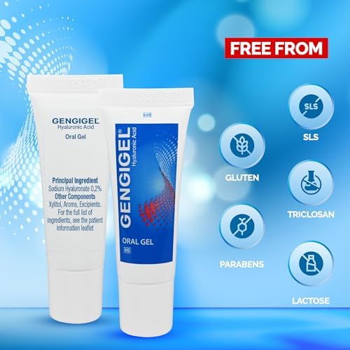 Gengigel Hyaluronic Acid Oral Gel for Mouth & Gum Discomfort (20ml), Soothes Irritation, Promotes Natural Healing & Protects Delicate Oral Tissue