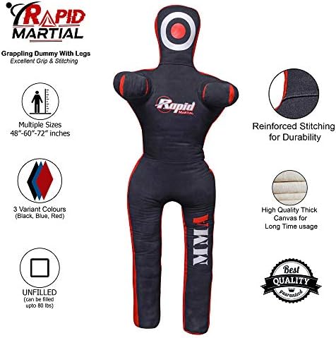 MMA Grappling Submission Dummy Also for Judo Karate Krav MAGA Police & SELF Defence Training.- UNFILLED 6 Feet