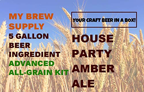 House Party Amber Ale Advanced Home Brew 5 Gallon All Grain Beer Ingredient Recipe Kit by My Brew Supply