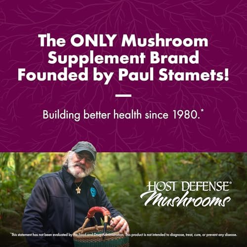 Host Defense Turkey Tail Capsules - Digestive Health & Immune Response Support Supplement - Mushroom Supplement for Gastrointestinal & Gut Microbiome Support - 120 Capsules