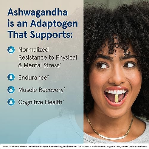 Jarrow Ashwagandha Capsules, 300 mg for Stress Support, 120 Count