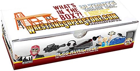Ultimate Ladder, Table & Chairs Orange Playset for Wrestling Action Figures | Create High-Impact Matches with an Orange Breakable Table