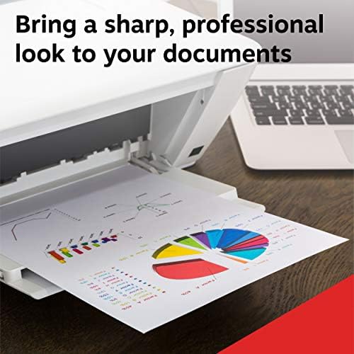 Staples Laser Paper 8.5 x 11 Inch 28 lb 98 Bright High‑Quality Prints, 500 Sheets | Heavyweight paper for crisp, professional prints in laser printers and copiers.