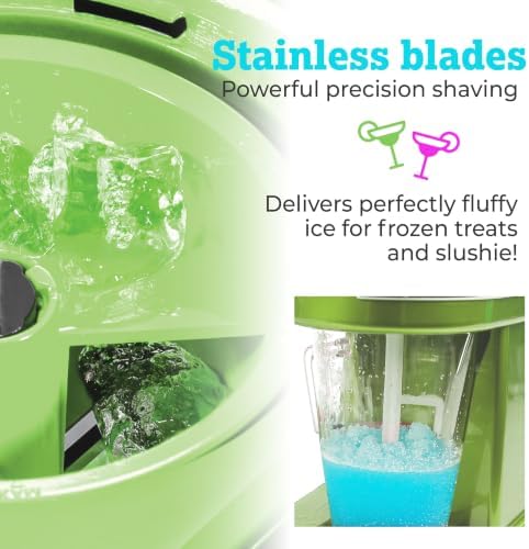 Nostalgia Taco Tuesday Frozen Drink Maker and Margarita Machine for Home - 40-Ounce Slushy Maker with Stainless Steel Flow Spout - Easy to Clean and