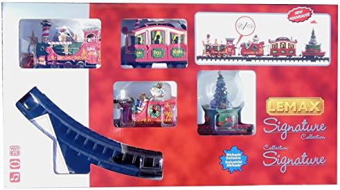 Lemax North Pole Railway, 26.18 in L X 44.49 in W X 5.91 in H, Polyresin Plastic Blend