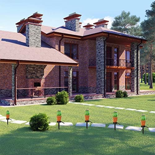 Mobestech Solar Garden Lights Creative Cactus Pineapple Lawn Lamp Outdoor Ground Lights for Garden Yard Pathway Patio Decor