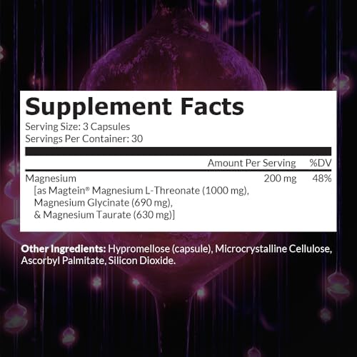 MagEnhance Magnesium Complex, Magtein® L-Threonate, Glycinate for Sleep | Magtein® L-Threonate, Glycinate & Taurate for Sleep, Brain Health