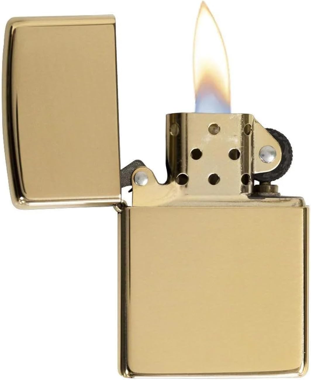 Zippo High Polish Solid Brass Refillable Windproof Pocket Lighter | Ideal gift for birthdays, Father's Day, Christmas, Valentine's Day, weddings