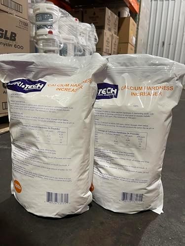 Puri Tech Pool Chemicals Calcium Hardness Increaser Plus – Increases Calcium Hardness Levels & Helps Prevent Corrosion and Staining - 94% Calcium Chloride– 25 lb