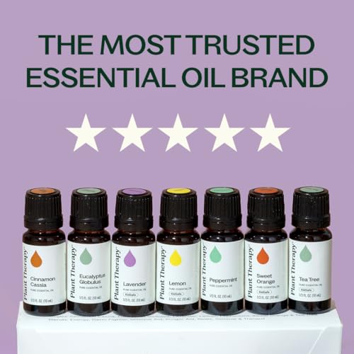 Plant Therapy 7 & 7 Essential Oils Set, Each 10 mL (1/3 oz) | 7 Most Popular Single Essential Oils Plus 7 Favorite Blends, Pure & Undiluted