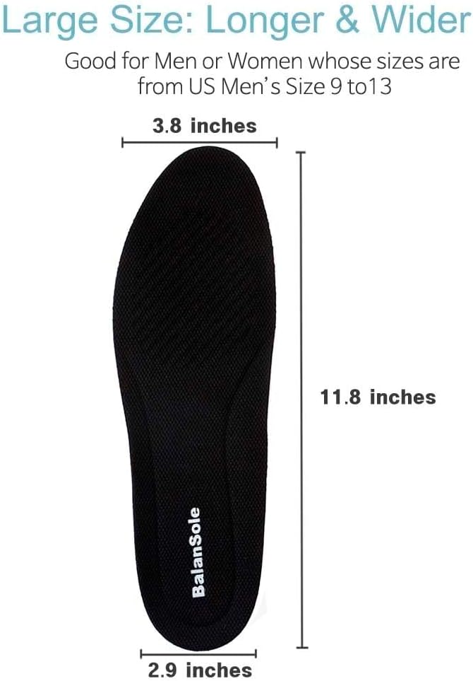 1 Inch Leg Length Discrepancy Full Length Insoles Lifts for Uneven HIPS (2 Lefts Large)