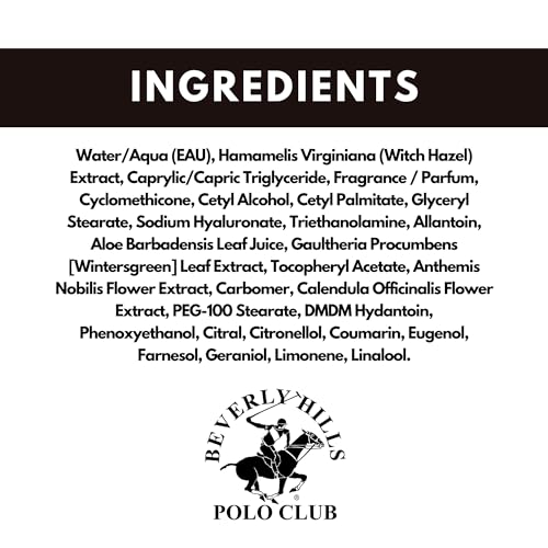 Beverly Hills Polo Club Classic Soothing After Shave for Men | Authentic Musk & Woody Scent | Calms & Refreshes Skin, Long-Lasting | 5oz Travel Size