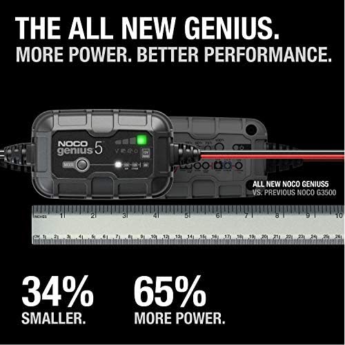NOCO GENIUS5: 5A 6V/12V Smart Battery Charger – Automatic Maintainer