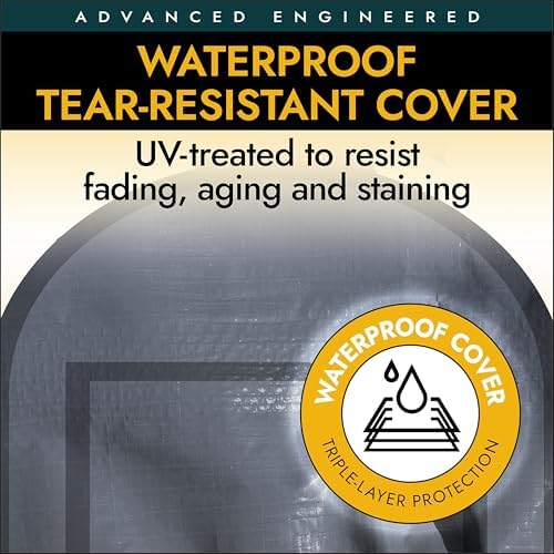 ShelterLogic Replacement Cover Kit Only No Frame-12x20x8 Peak 805119 for Models 62691,62791,62678 (14.5oz Gray)