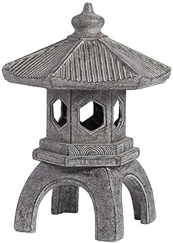 John Timberland Pagoda 16 1/2" High Old Stone Indoor-Outdoor Statue | Sculpture Asian Japanese Garden Decor Front Porch Patio Yard Outside Home
