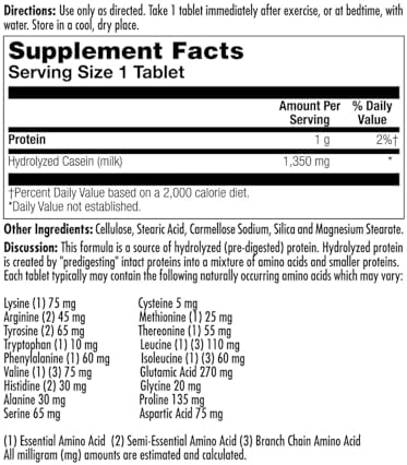 KAL Amino Acid Complex Tablets 1000 mg, 100 Tablets