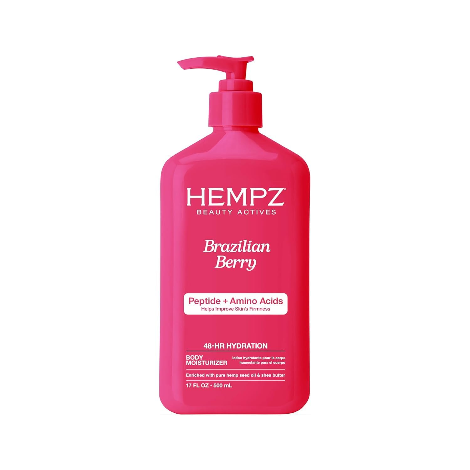 Hempz Sweet Jasmine & Rose Herbal Body Moisturizer for Women, 17 Fl. oz. - Moisturizing Lotion with 100% Pure Hemp Seed Oil, Collagen