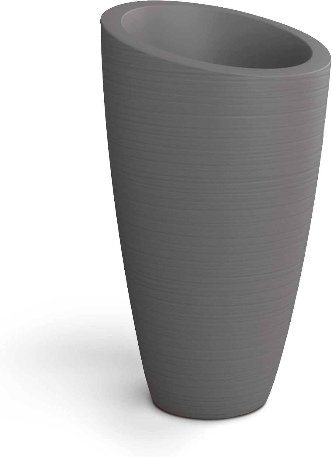 Mayne Modesto 20in Round Modern Planter, Neptune Blue | All season, Indoor/Outdoor, Double-wall design, Fade resistant, 15-year warranty