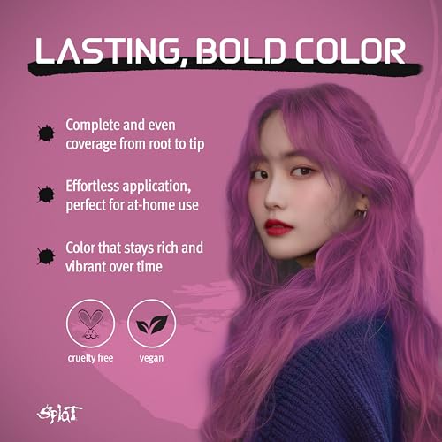 Splat Midnight Rosetta Semi Permanent Hair Dye Kit for Blondes, 1 Application, Includes Deep Reconstructor Conditioner, Lasts 30 Washes