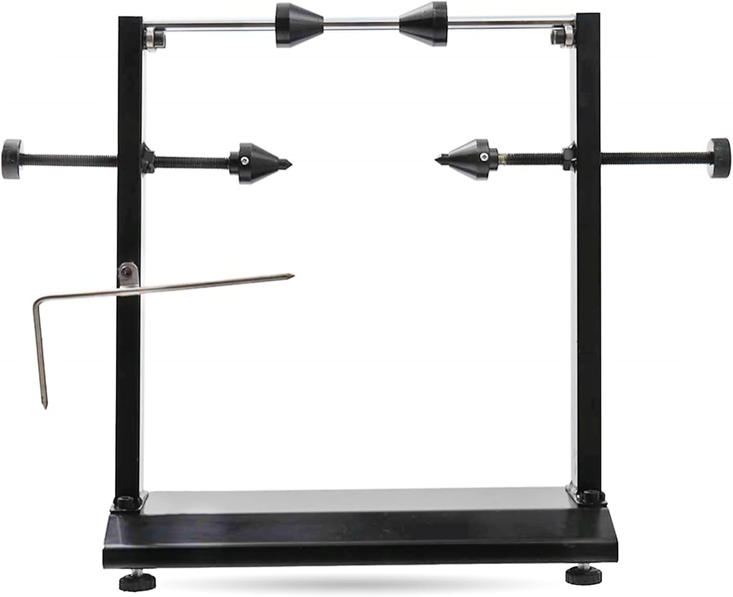 Motorcycle Wheel Balancer and Truing Stand with Adjustable Centering Cones