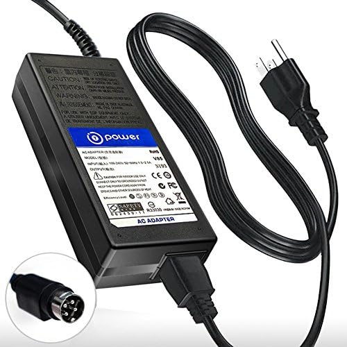 T POWER 24V 4-Pin DIN Charger for Makerbot Replicator 2 2X Desktop 3D Printer MP04948 MP04952 MP05927 Ac Dc Adapter Replacement Power Supply Cord
