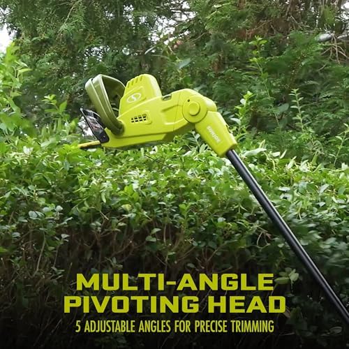 Sun Joe 4.5-Amp Electric Pole Hedge Trimmer, Multi-Angle Telescopic Garden Cutter, 19-Inch