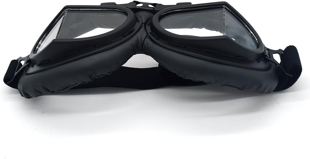 Motorcycle Goggles Anti Fog&Wind&Dust&Sand Aviator Pilot Motocross | Dirt Bike Atv Riding Goggles with Yellow Lens,Fit Over Glasses or Helmet