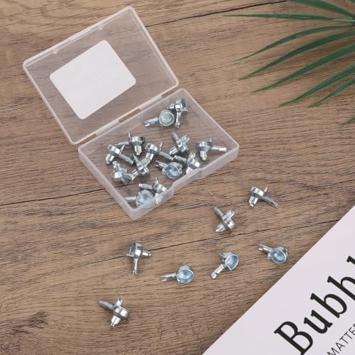 20pcs Shelf Support Pins for IKEA Billy Bookcase Silver Alloy Cabinet Clips | For IKEA Billy Bookcase Part 131372, Silver Alloy, Rust-Resistant