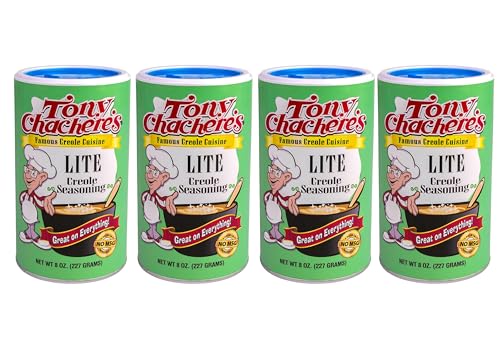 Tony Chachere Seasoning Blends, Lite Salt Creole, 4 Count