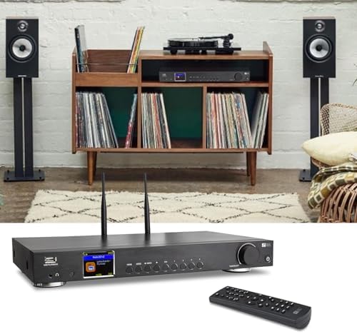 Ocean Digital WR-50 Internet Radio Tuner Component Wi-Fi, Ethernet LAN, Podcasts, Stereo Outputs to Connect Hi-Fi System, Bluetooth Receiver
