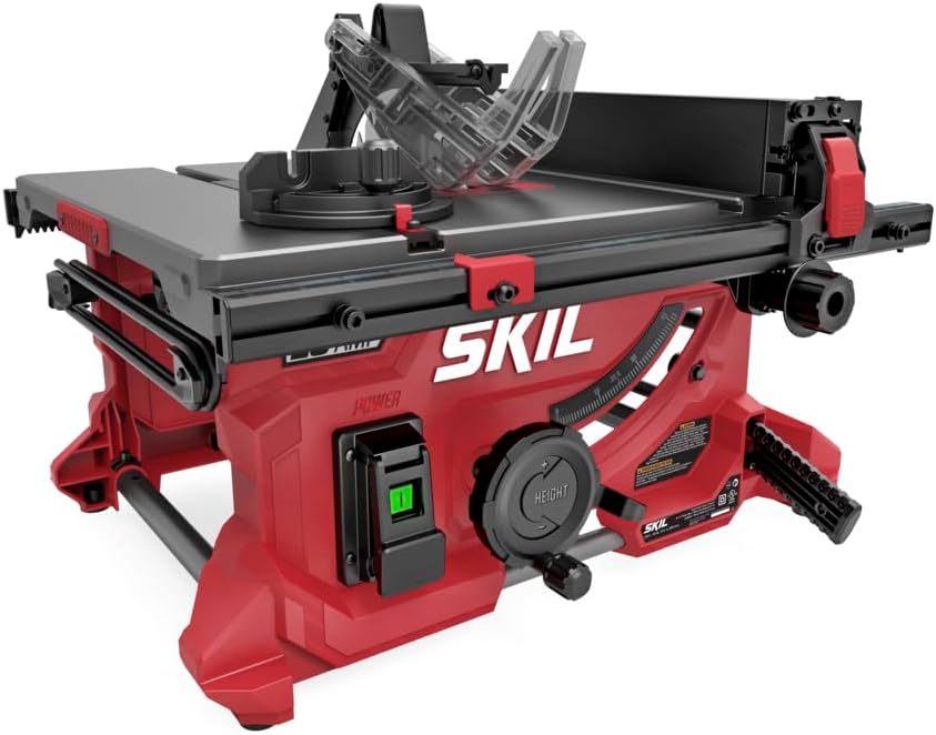 SKIL 15 Amp 10 Inch Portable Jobsite Table Saw with Folding Stand- TS6307-00