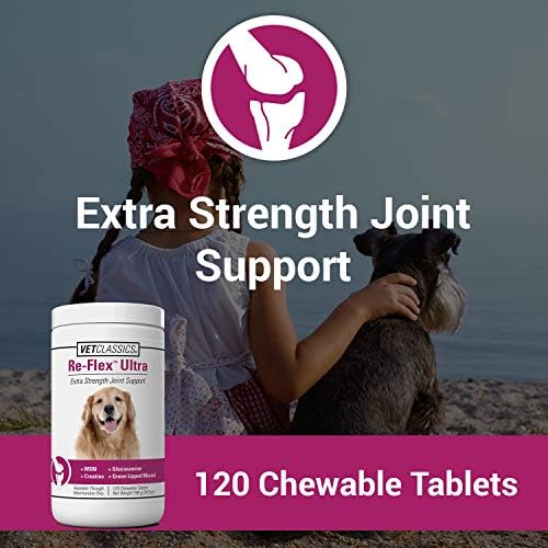Re-Flex Ultra Extra-Strength Joint Support Dog Supplement – Includes MSM, Creatine, Glucosamine